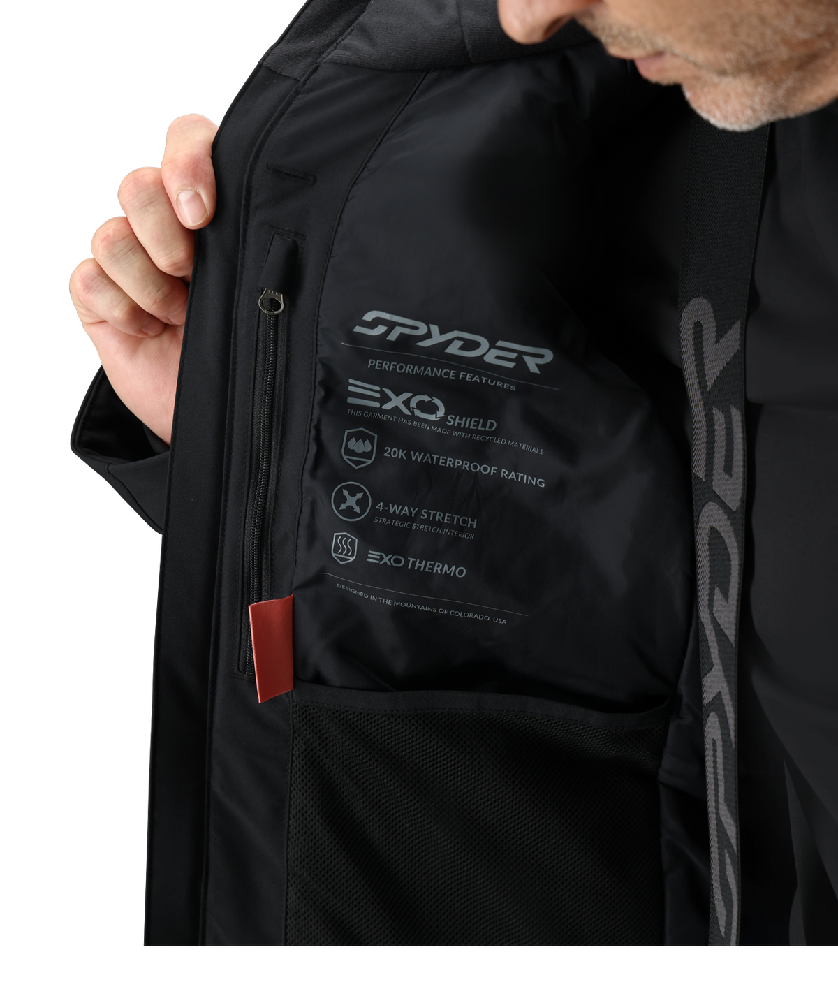 Men's Copper Jacket - Black | Spyder Insulated