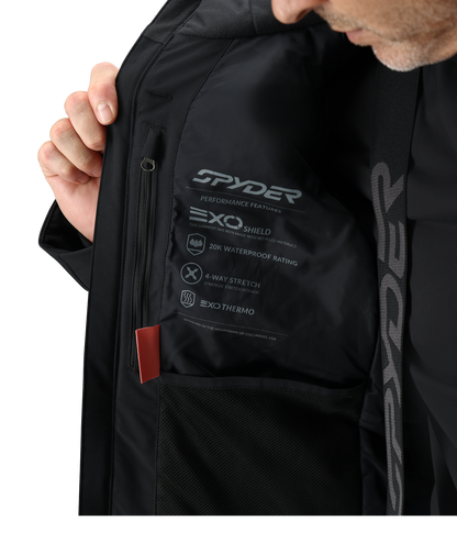 Men's Copper Jacket - Black | Spyder Insulated