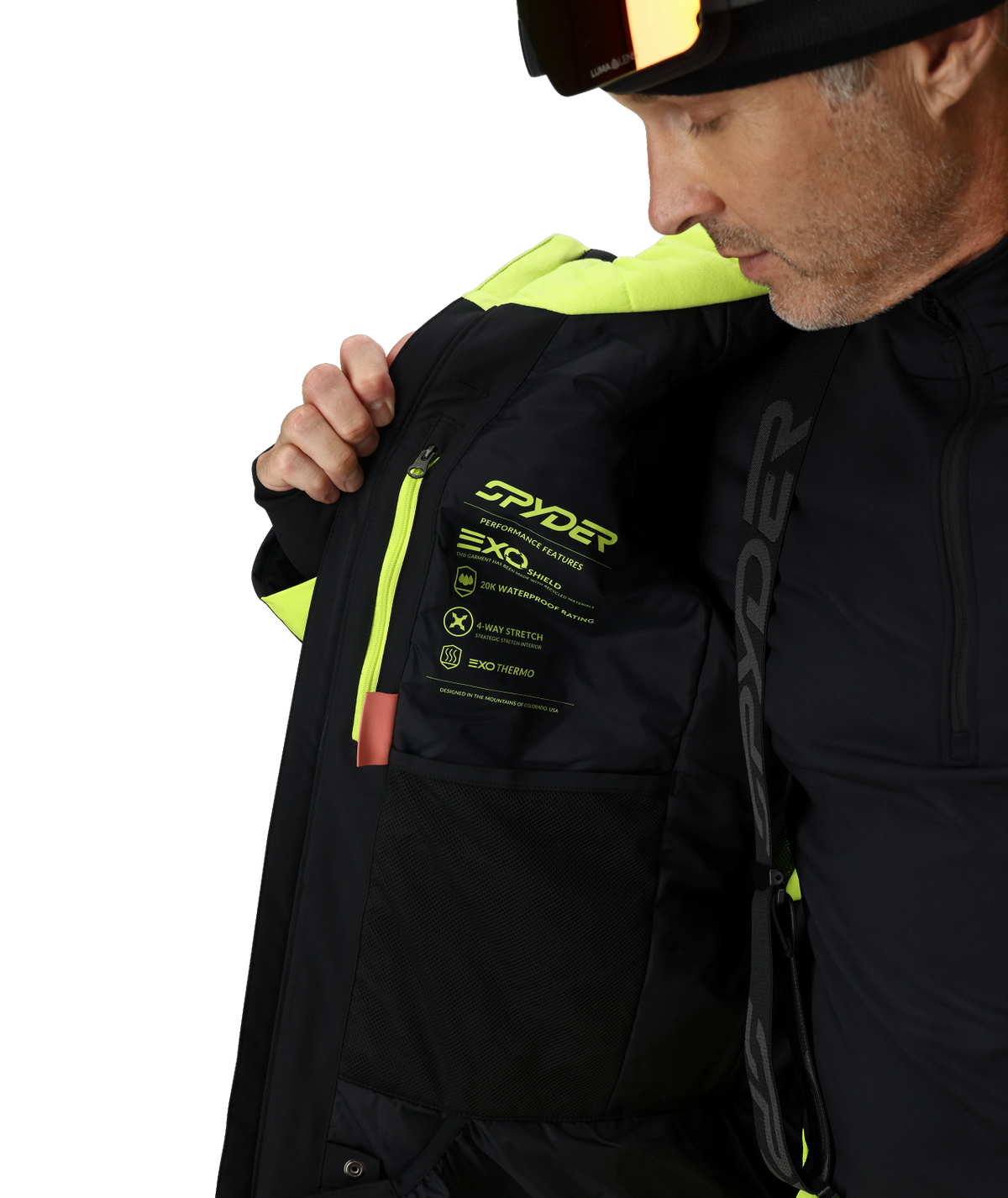 Men's Copper Jacket - Lime | Spyder Insulated