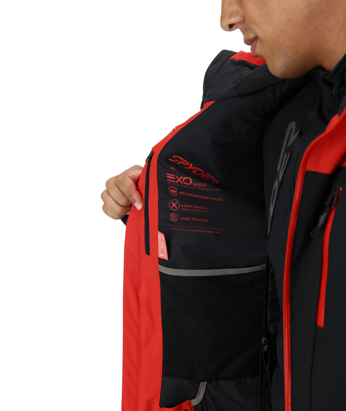 Men's Chambers Jacket - Black | Spyder Insulated