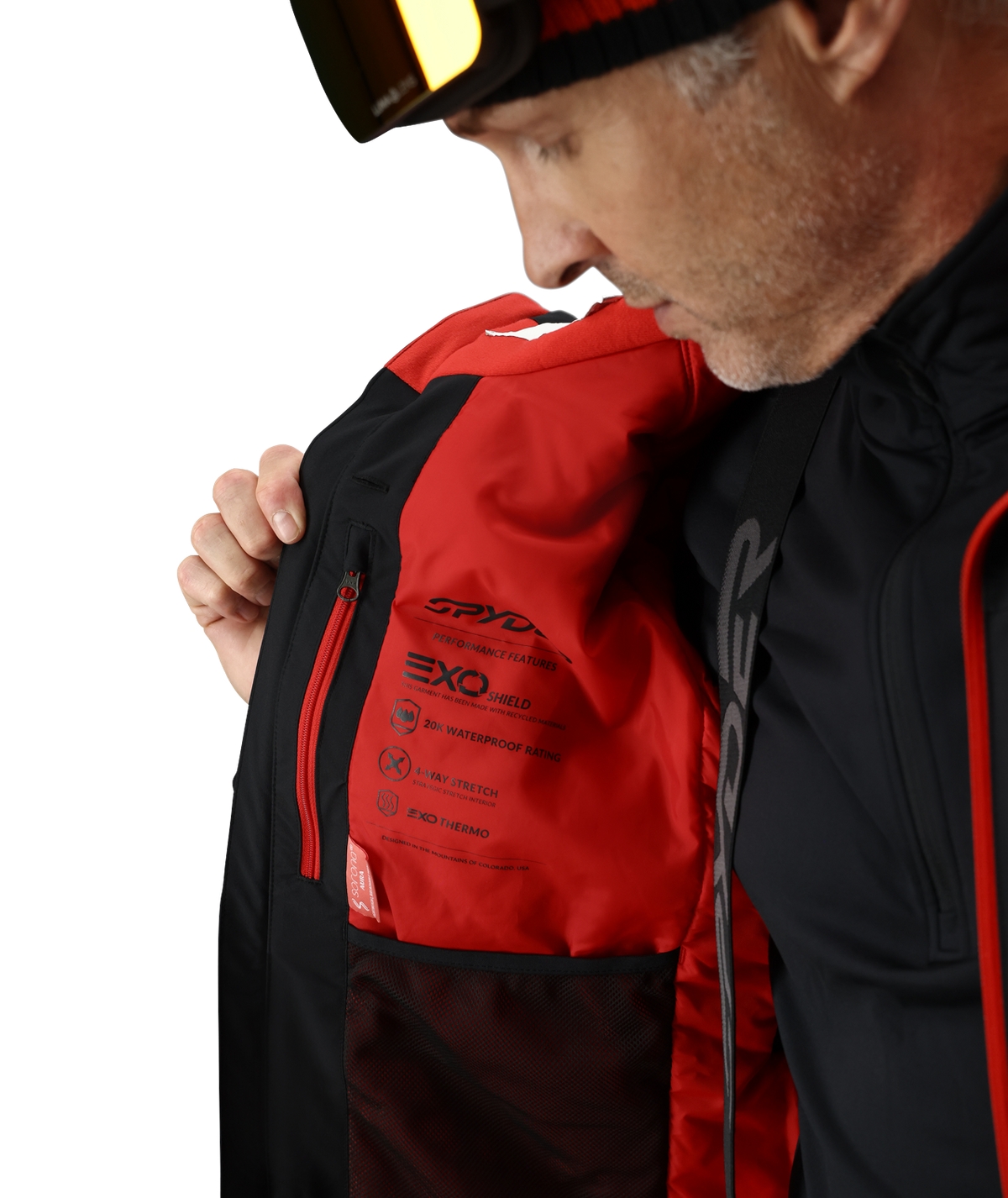 Men's Chambers Jacket - Black | Spyder Insulated