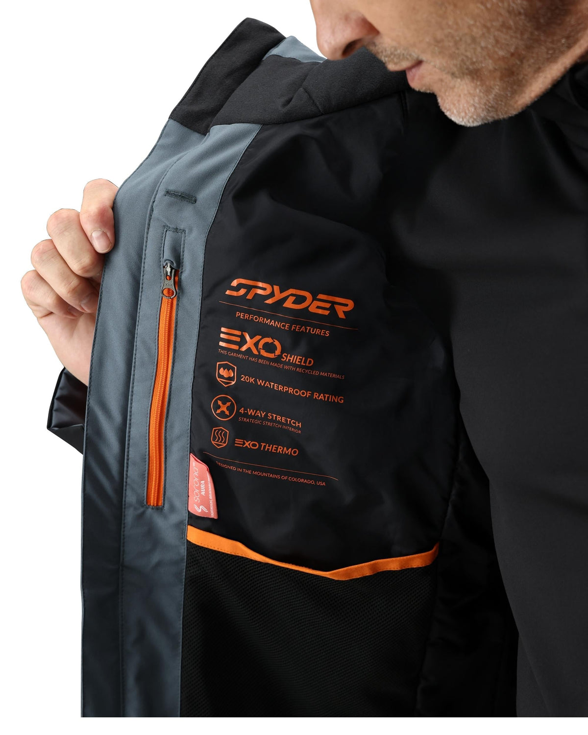 Men's Chambers Jacket - Slate Blue | Spyder Insulated