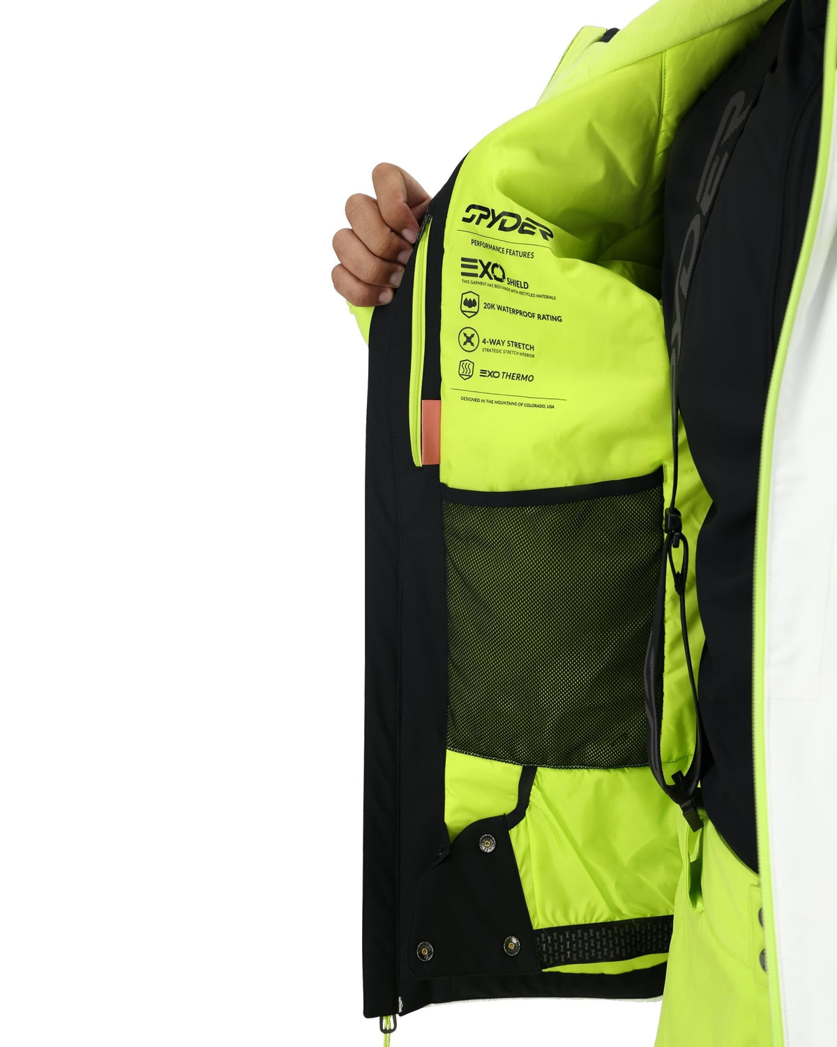 Men's Chambers Jacket - White | Spyder Insulated