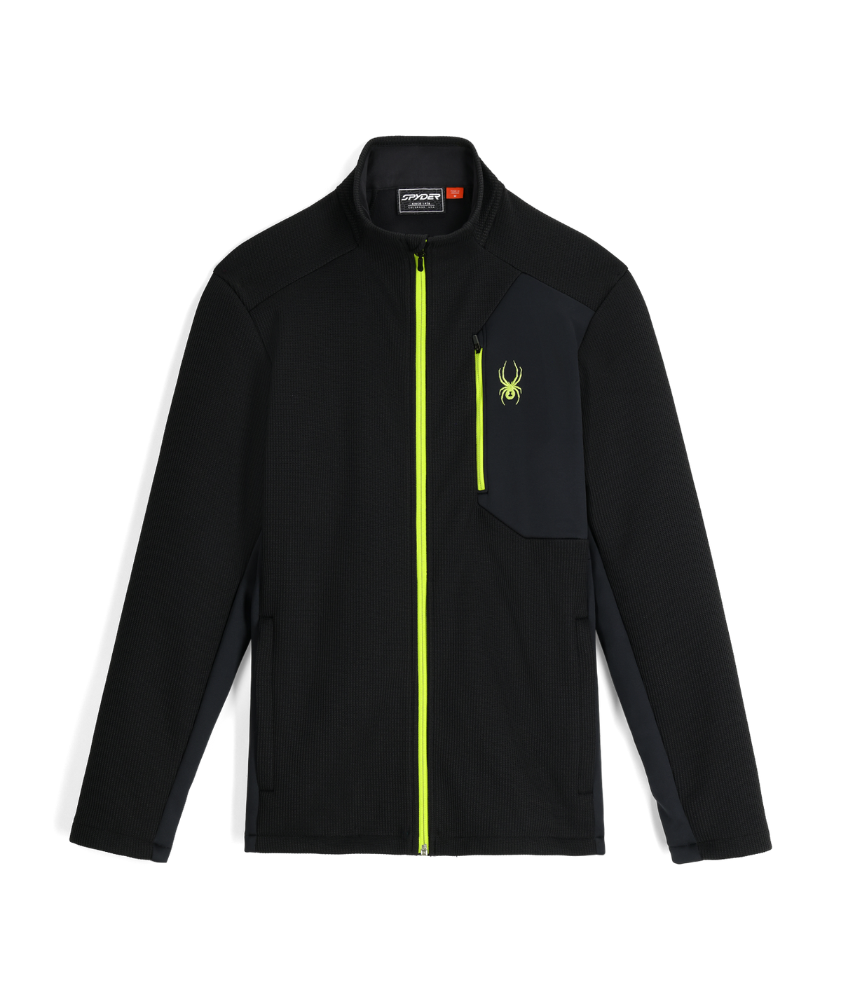 Men's Bandit Full Zip Jacket - Black | Spyder Midlayers