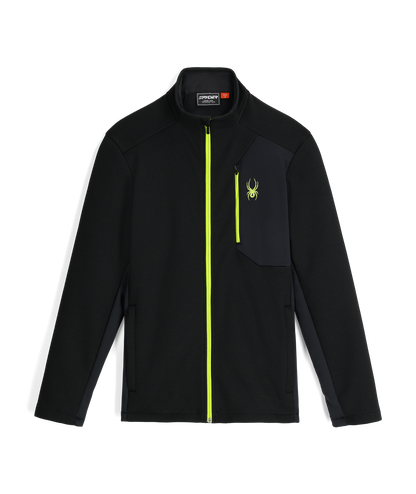 Men's Bandit Full Zip Jacket - Black | Spyder Midlayers