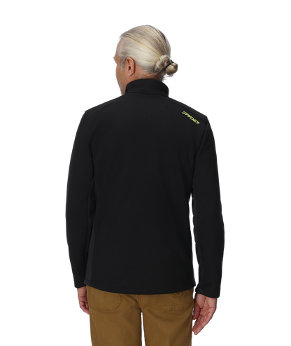 Men's Bandit Full Zip Jacket - Black | Spyder Midlayers