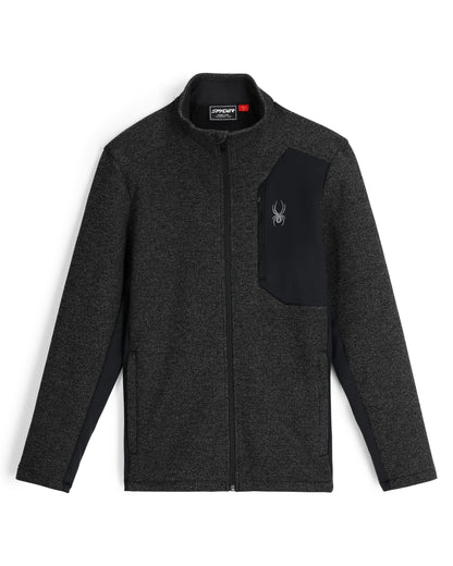 Men's Bandit Full Zip Jacket - Limestone Black | Spyder Midlayers