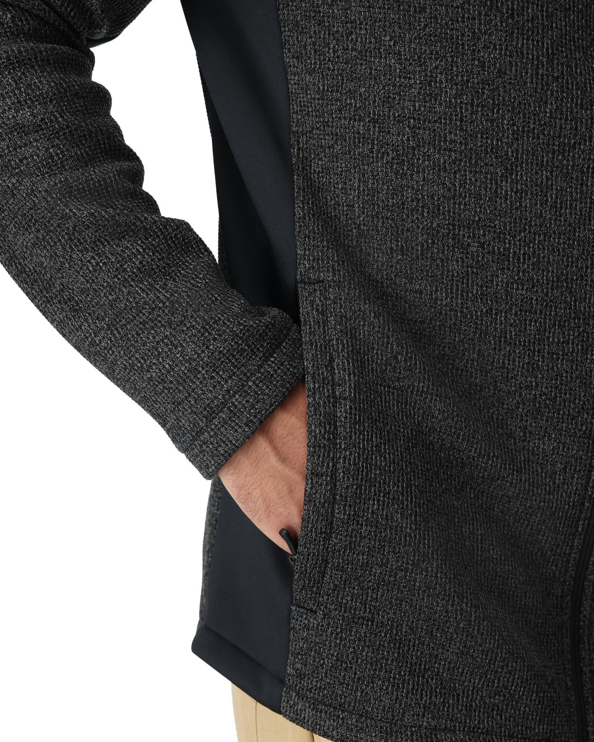 Men's Bandit Full Zip Jacket - Limestone Black | Spyder Midlayers