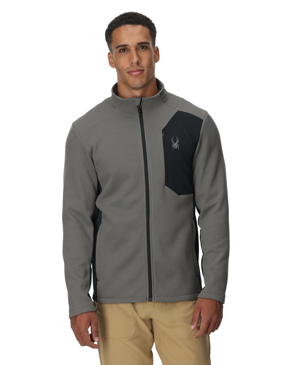 Men's Bandit Full Zip Jacket - Storm | Spyder Midlayers
