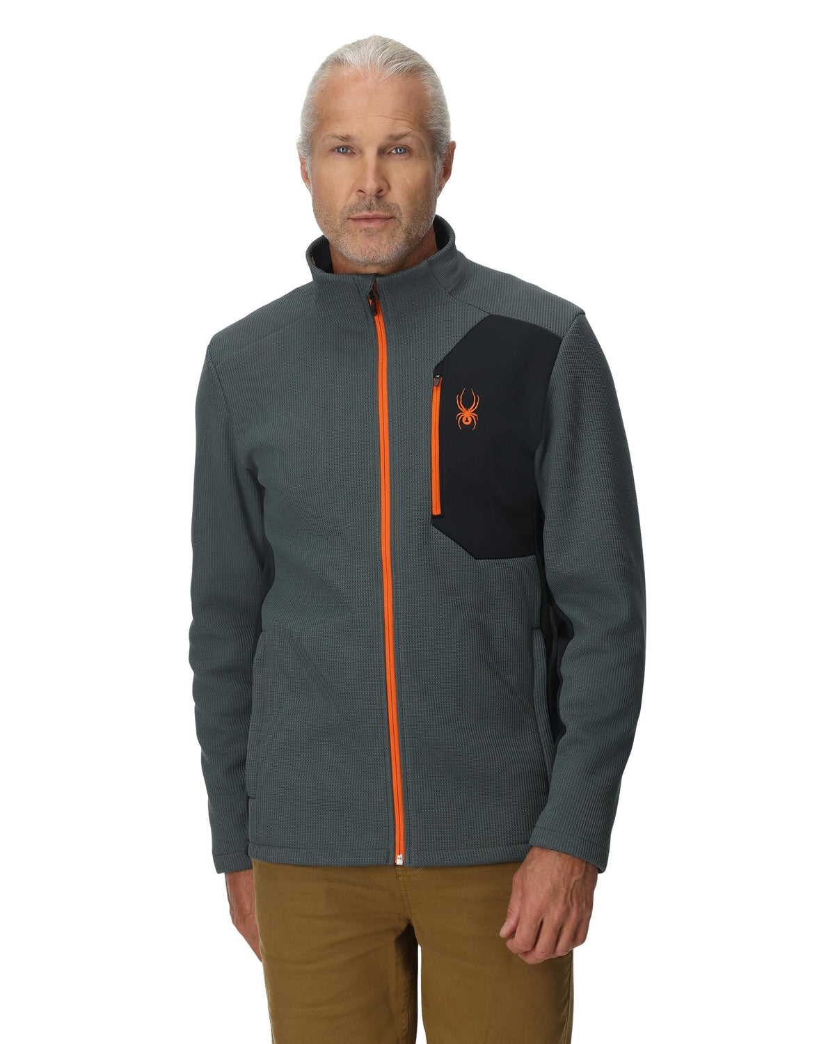 Men's Bandit Full Zip Jacket - Slate Blue | Spyder Midlayers