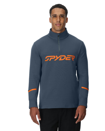 Men's Speed Fleece Half Zip Jacket - Slate Blue | Spyder Midlayers