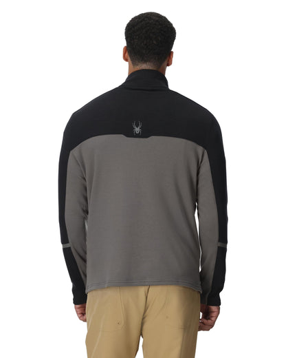 Men's Speed Fleece Half Zip Jacket- Storm | Spyder Midlayers