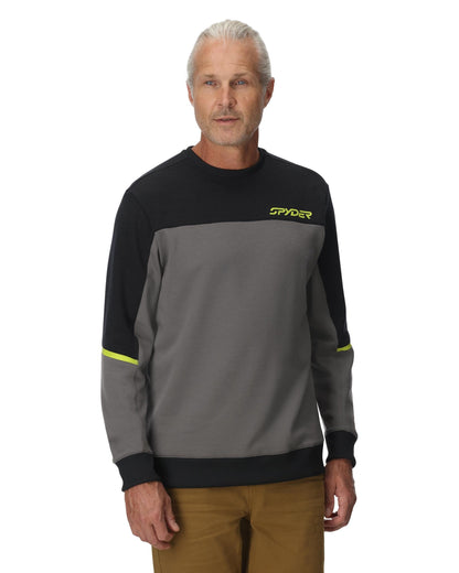 Men's Speed Fleece Crew Jacket - Storm | Spyder Midlayers