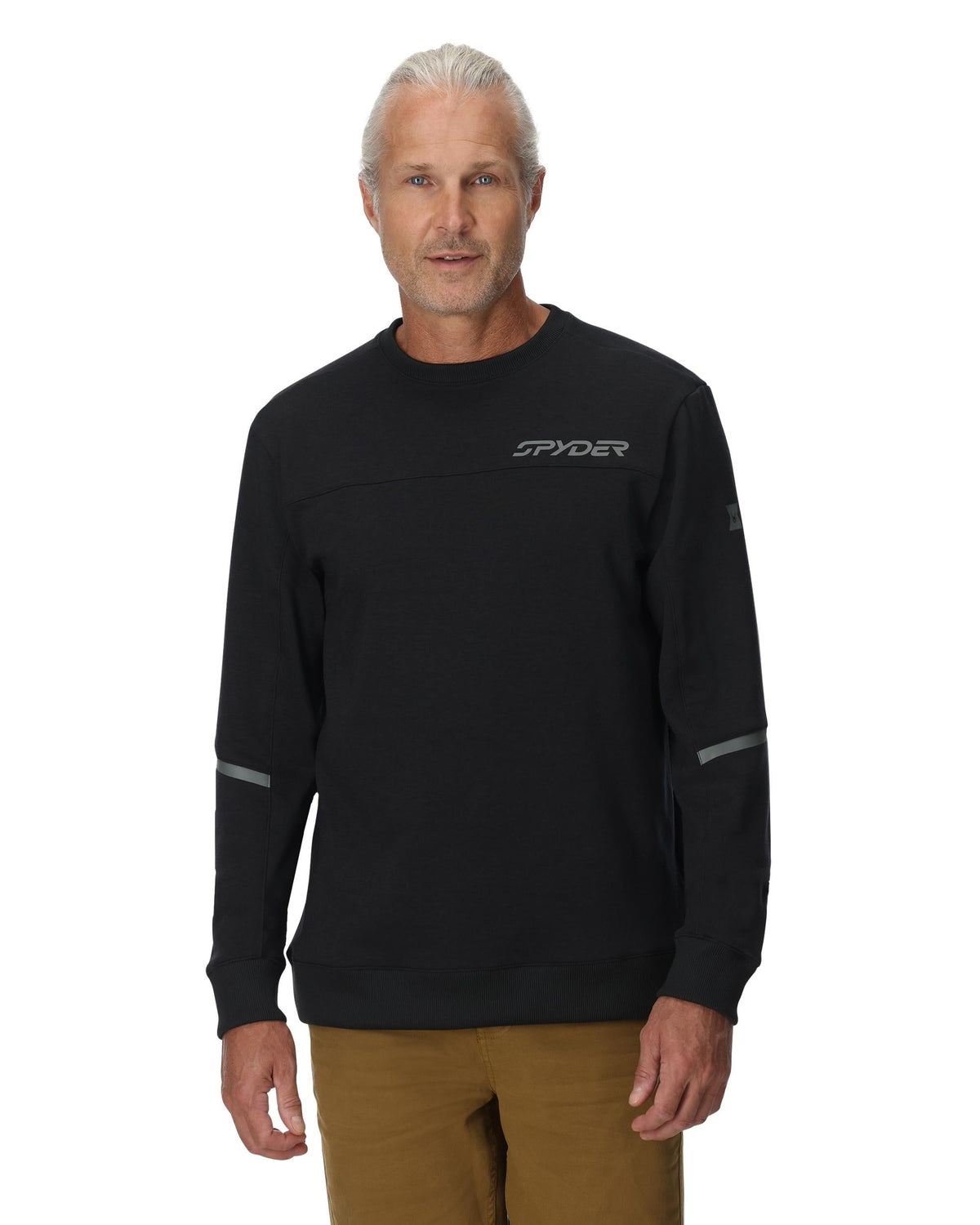Men's Speed Fleece Crew Jacket - Black | Spyder Midlayers