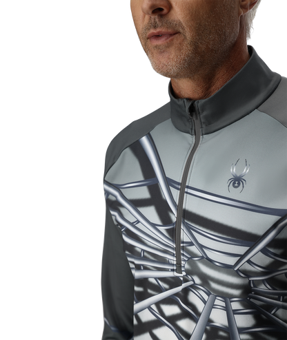 Men's Legacy Half Zip T-Neck - Polar | Spyder Midlayers|Baselayers