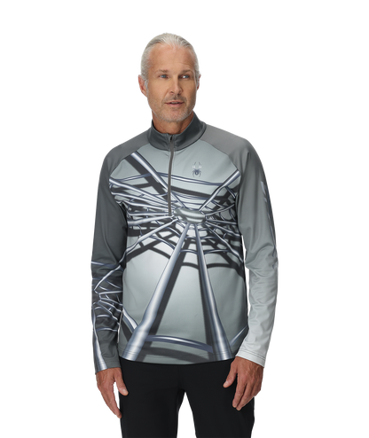 Men's Legacy Half Zip T-Neck - Polar | Spyder Midlayers|Baselayers