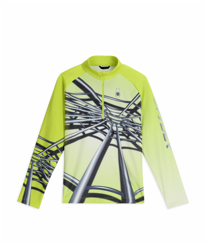 Men's Legacy Half Zip T-Neck - Lime | Spyder Midlayers|Baselayers