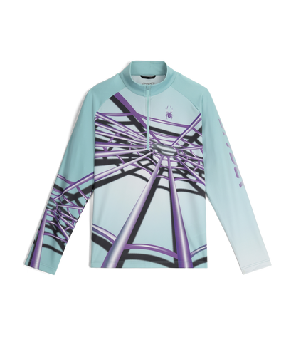 Men's Legacy Half Zip T-Neck - Glacier Blue | Spyder Midlayers|Baselayers