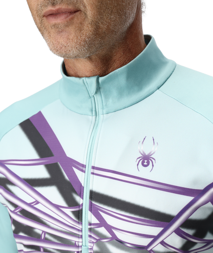Men's Legacy Half Zip T-Neck - Glacier Blue | Spyder Midlayers|Baselayers