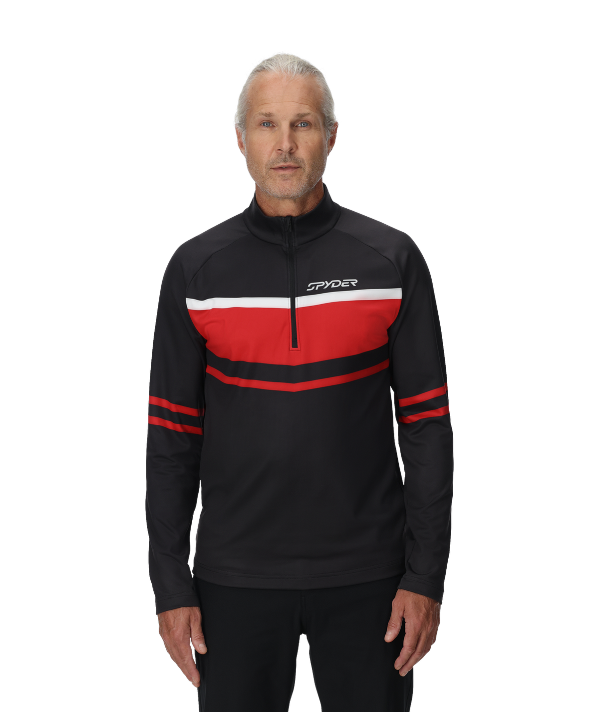 Men's Legacy Half Zip T-Neck - Black | Spyder Midlayers|Baselayers
