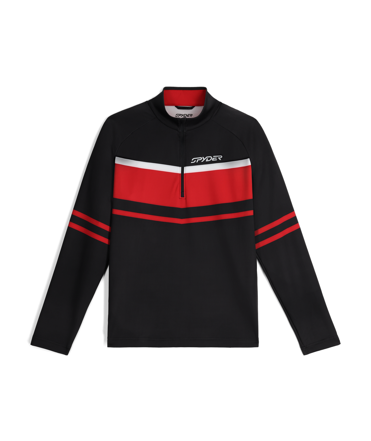 Men's Legacy Half Zip T-Neck - Black | Spyder Midlayers|Baselayers