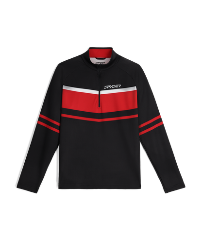 Men's Legacy Half Zip T-Neck - Black | Spyder Midlayers|Baselayers