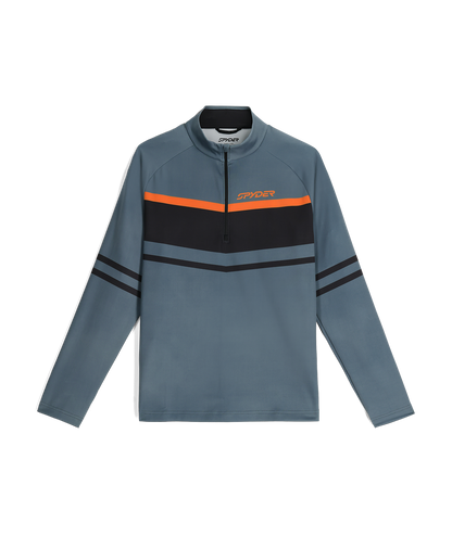Men's Legacy Half Zip T-Neck - Slate Blue | Spyder Midlayers|Baselayers