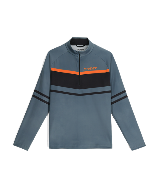 Men's Legacy Half Zip T-Neck - Slate Blue | Spyder Midlayers|Baselayers