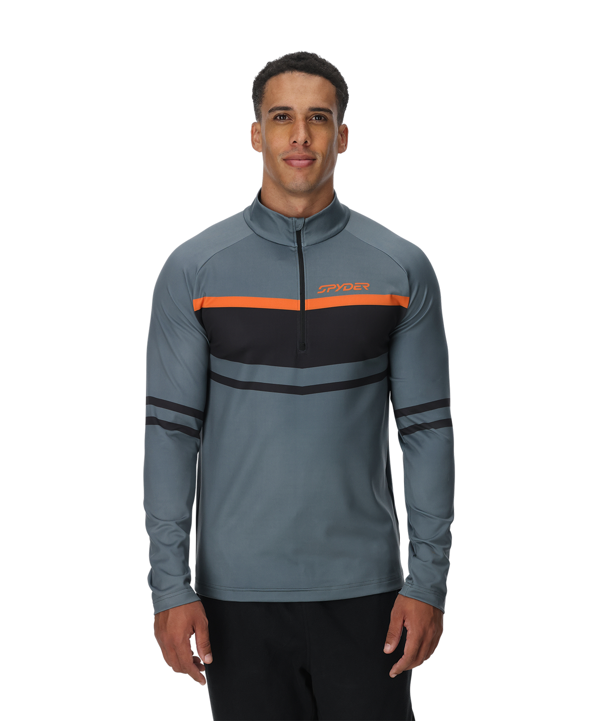 Men's Legacy Half Zip T-Neck - Slate Blue | Spyder Midlayers|Baselayers
