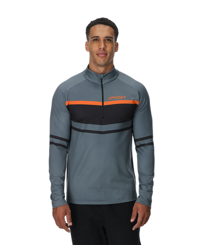 Men's Legacy Half Zip T-Neck - Slate Blue | Spyder Midlayers|Baselayers