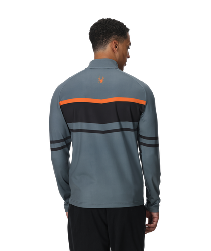 Men's Legacy Half Zip T-Neck - Slate Blue | Spyder Midlayers|Baselayers