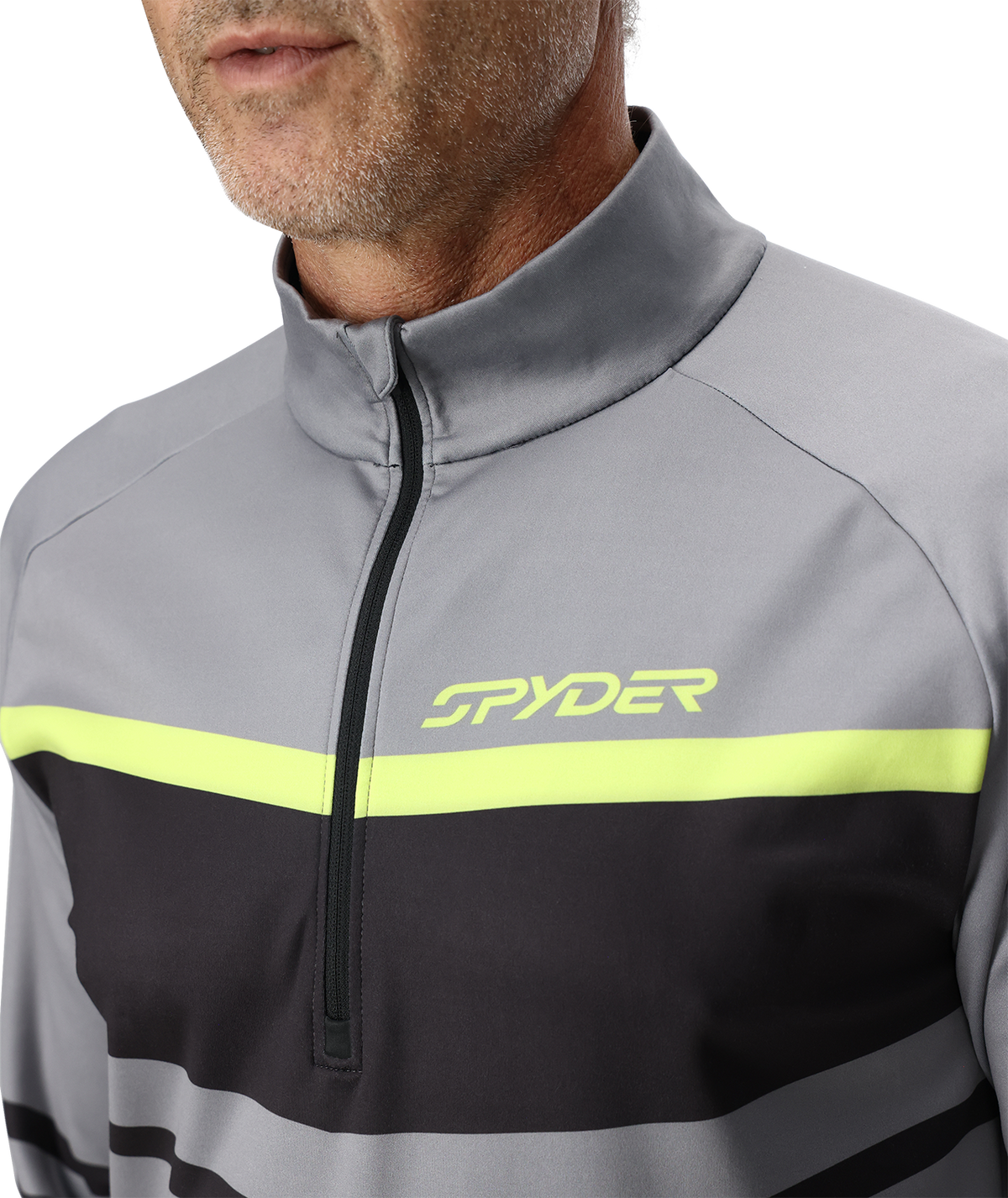 Men's Legacy Half Zip T-Neck - Storm | Spyder Midlayers|Baselayers