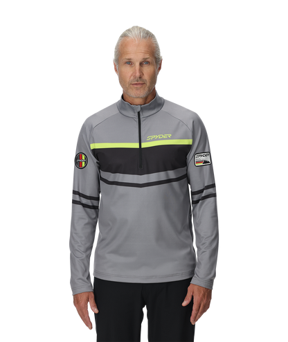 Men's Legacy Half Zip T-Neck - Storm | Spyder Midlayers|Baselayers