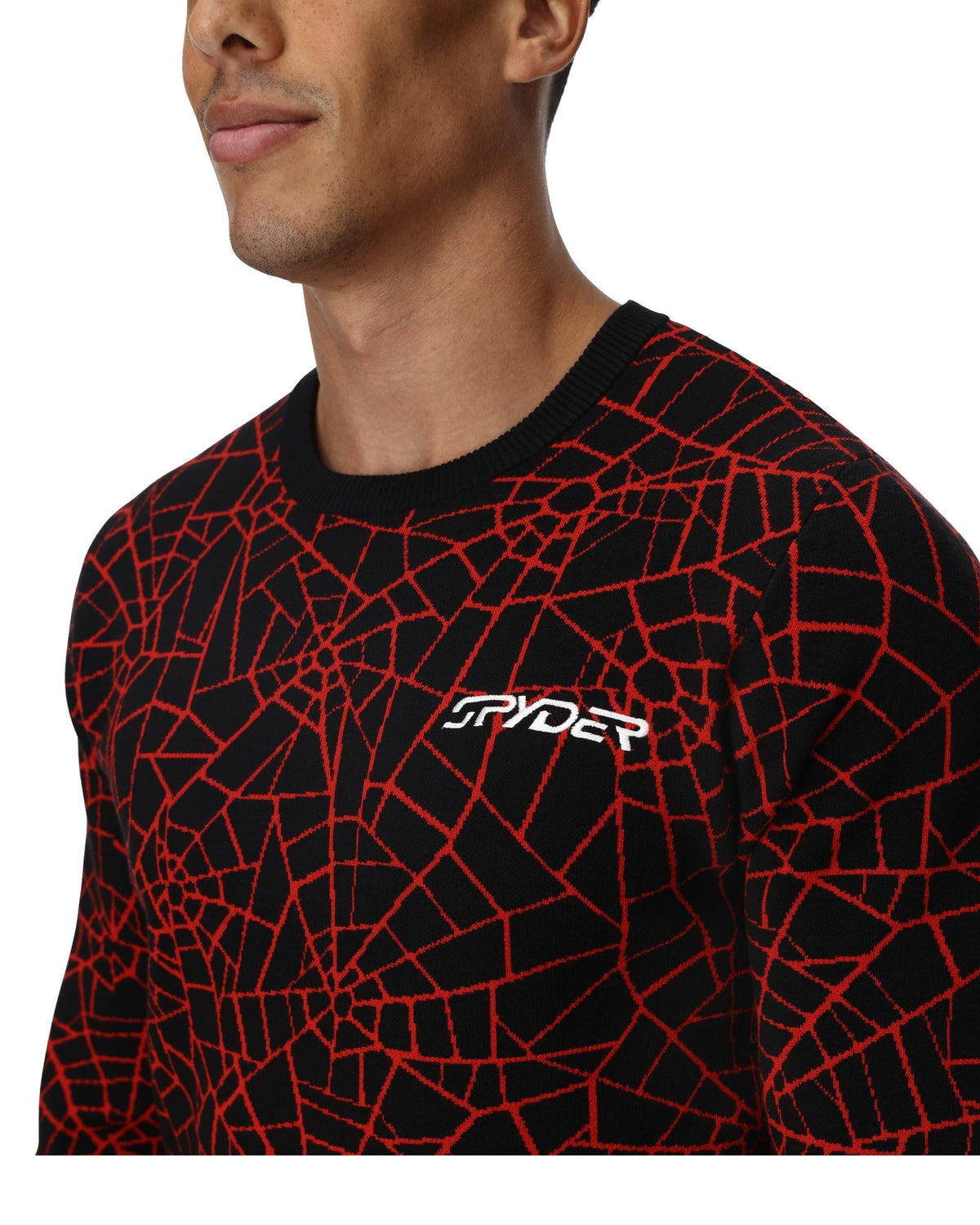 Men's Soelden Sweater - Spyder Red | Spyder Midlayers