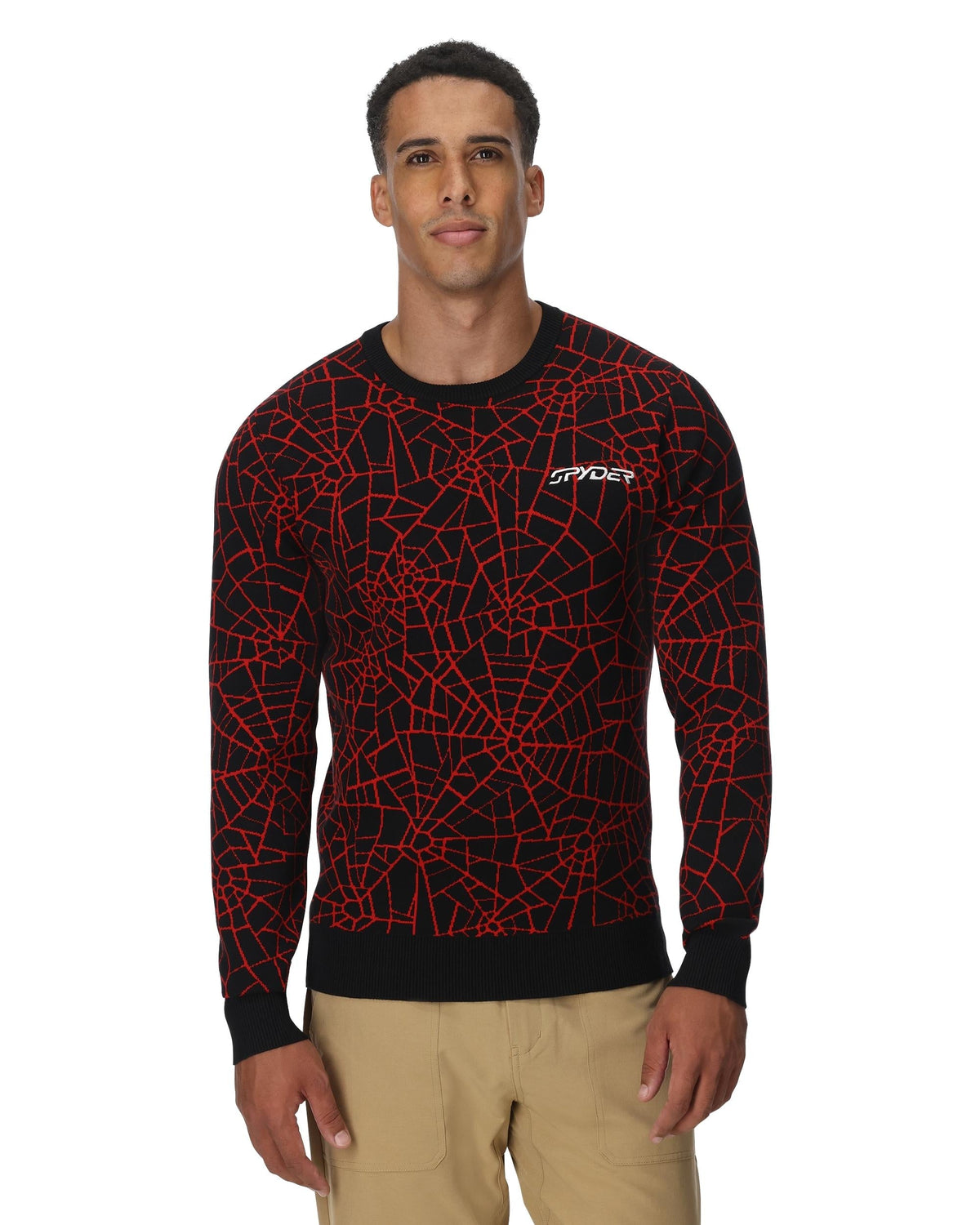 Men's Soelden Sweater - Spyder Red | Spyder Midlayers