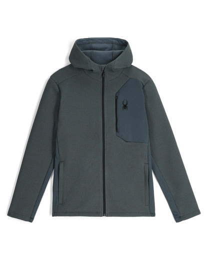 Men's Bandit Hooded Jacket - Slate Blue | Spyder Midlayers