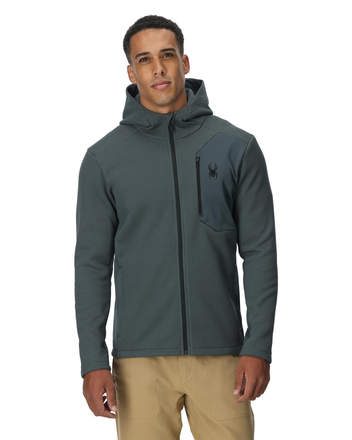 Men's Bandit Hooded Jacket - Slate Blue | Spyder Midlayers