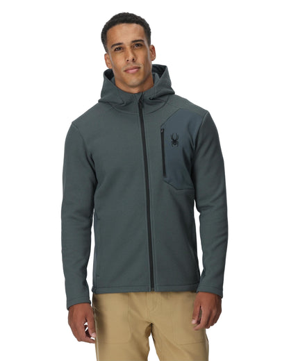 Men's Bandit Hooded Jacket - Slate Blue | Spyder Midlayers