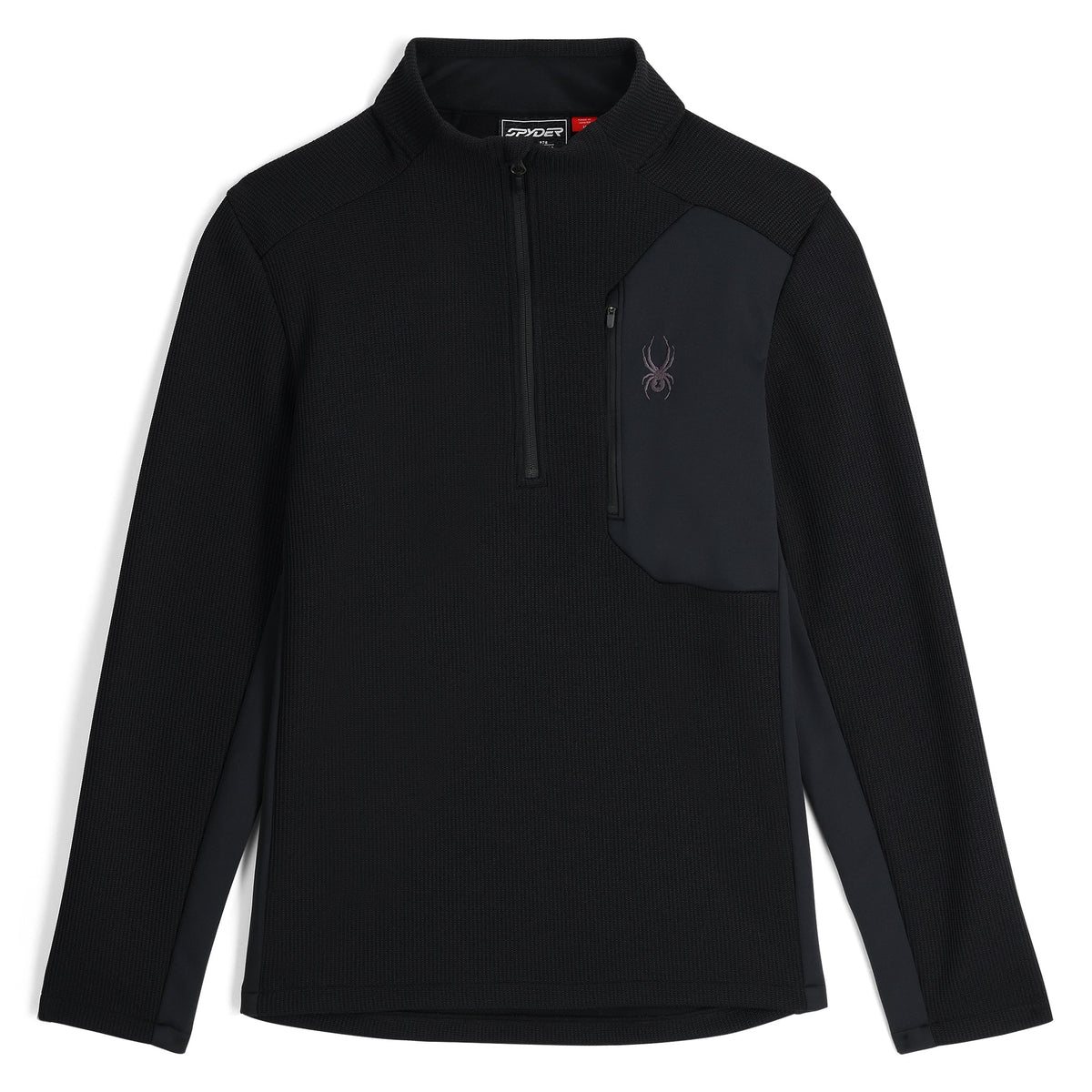 Men's Bandit Half Zip Jacket - Black | Spyder Midlayers