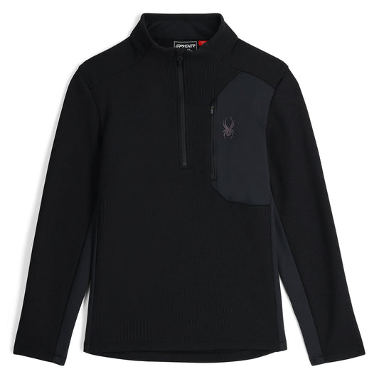 Men's Bandit Half Zip Jacket - Black | Spyder Midlayers