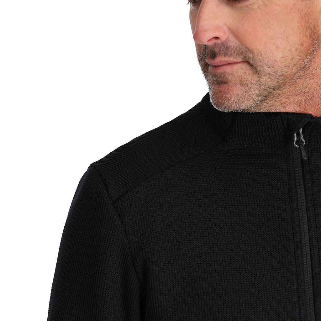 Men's Bandit Half Zip Jacket - Black | Spyder Midlayers