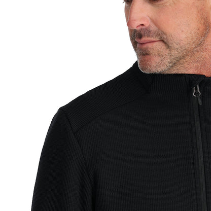 Men's Bandit Half Zip Jacket - Black | Spyder Midlayers