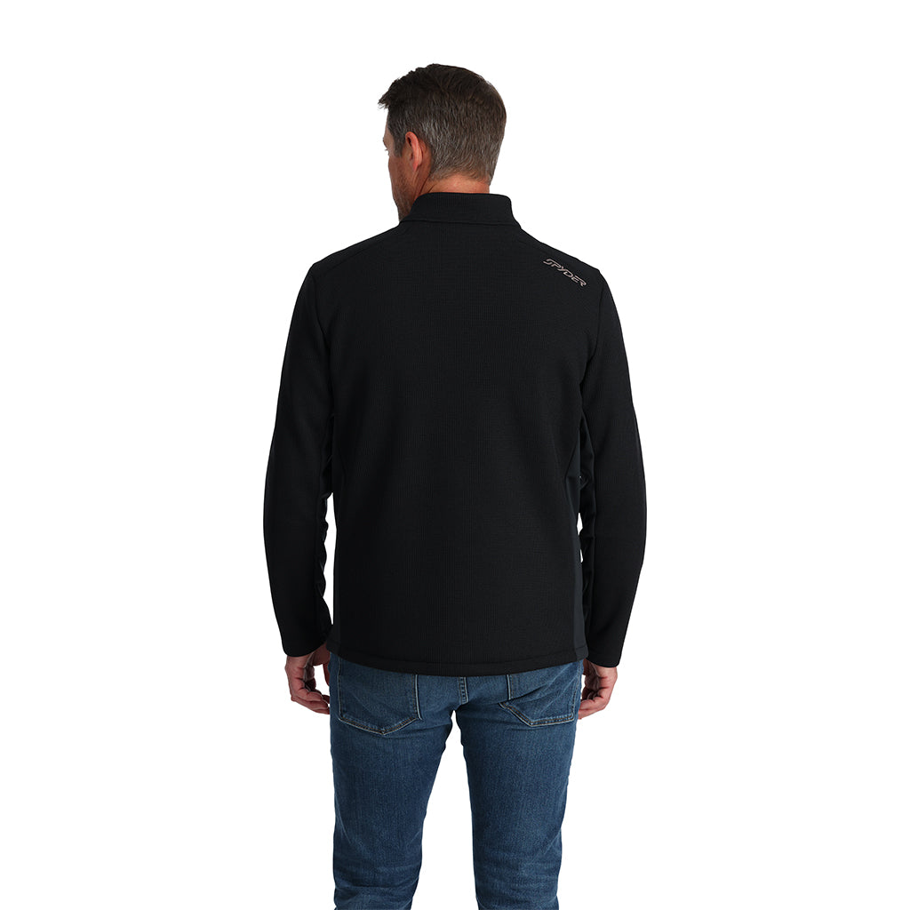 Men's Bandit Half Zip Jacket - Black | Spyder Midlayers