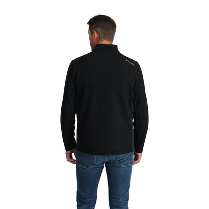 Men's Bandit Half Zip Jacket - Black | Spyder Midlayers