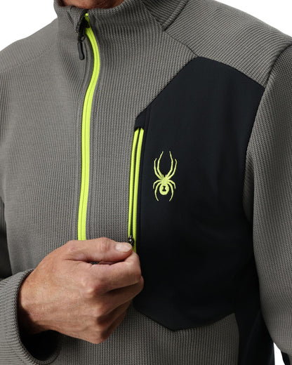 Men's Bandit Half Zip Jacket - Storm | Spyder Midlayers