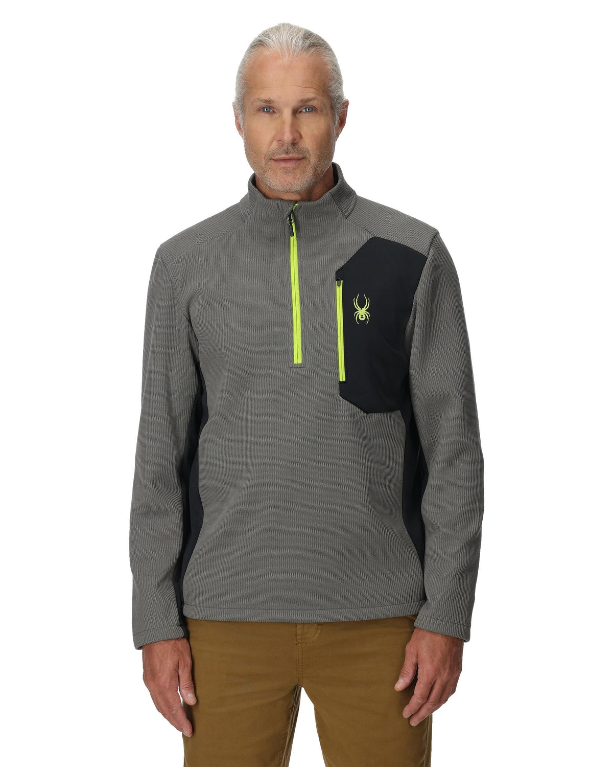 Men's Bandit Half Zip Jacket - Storm | Spyder Midlayers