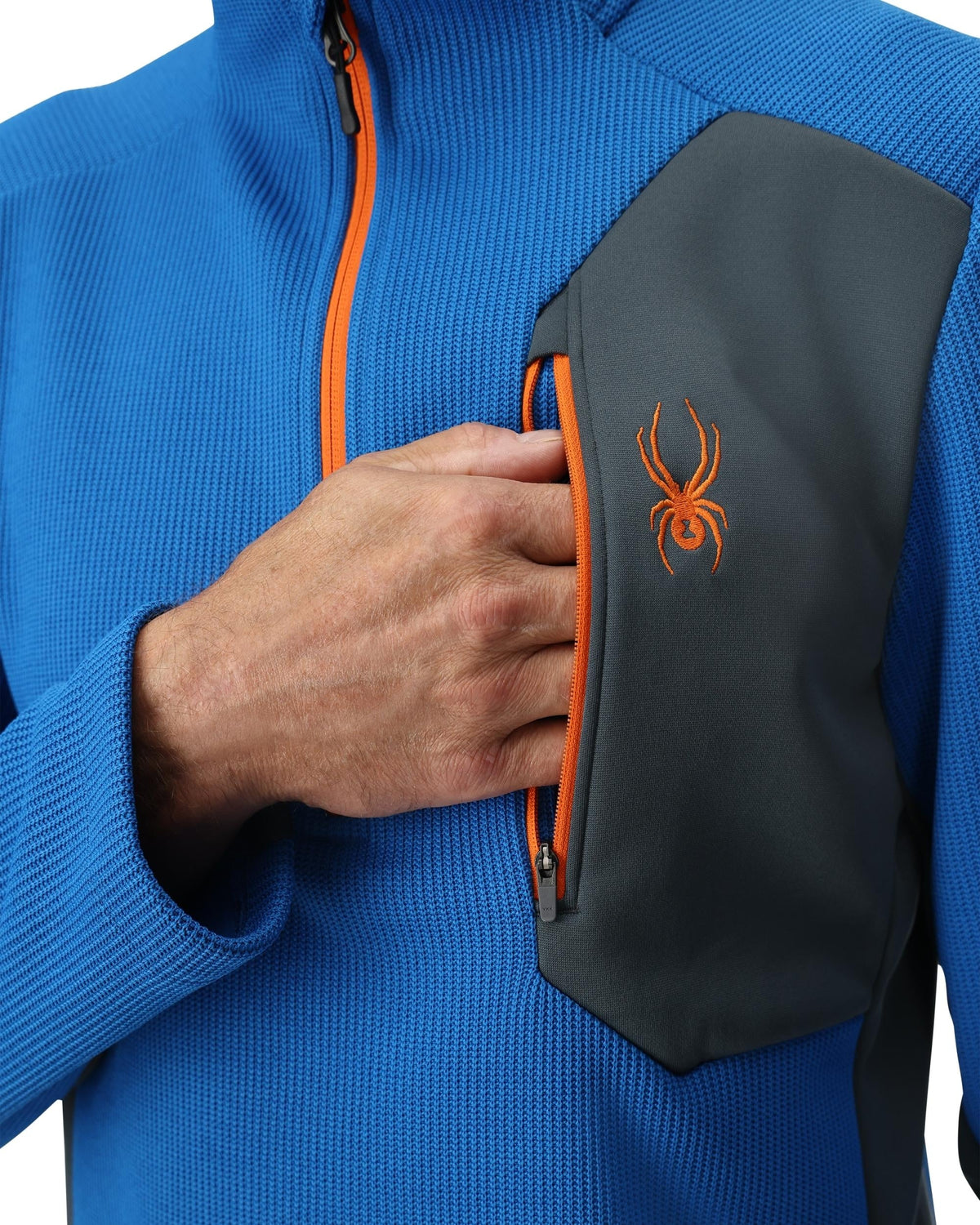 Men's Bandit Half Zip Jacket - Cobalt | Spyder Midlayers