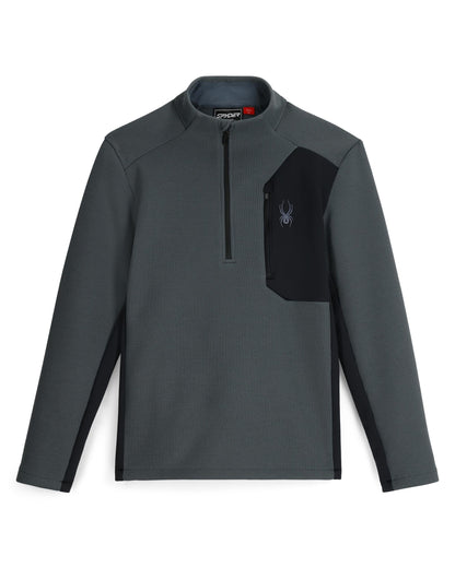 Men's Bandit Half Zip Jacket- Slate Blue | Spyder Midlayers