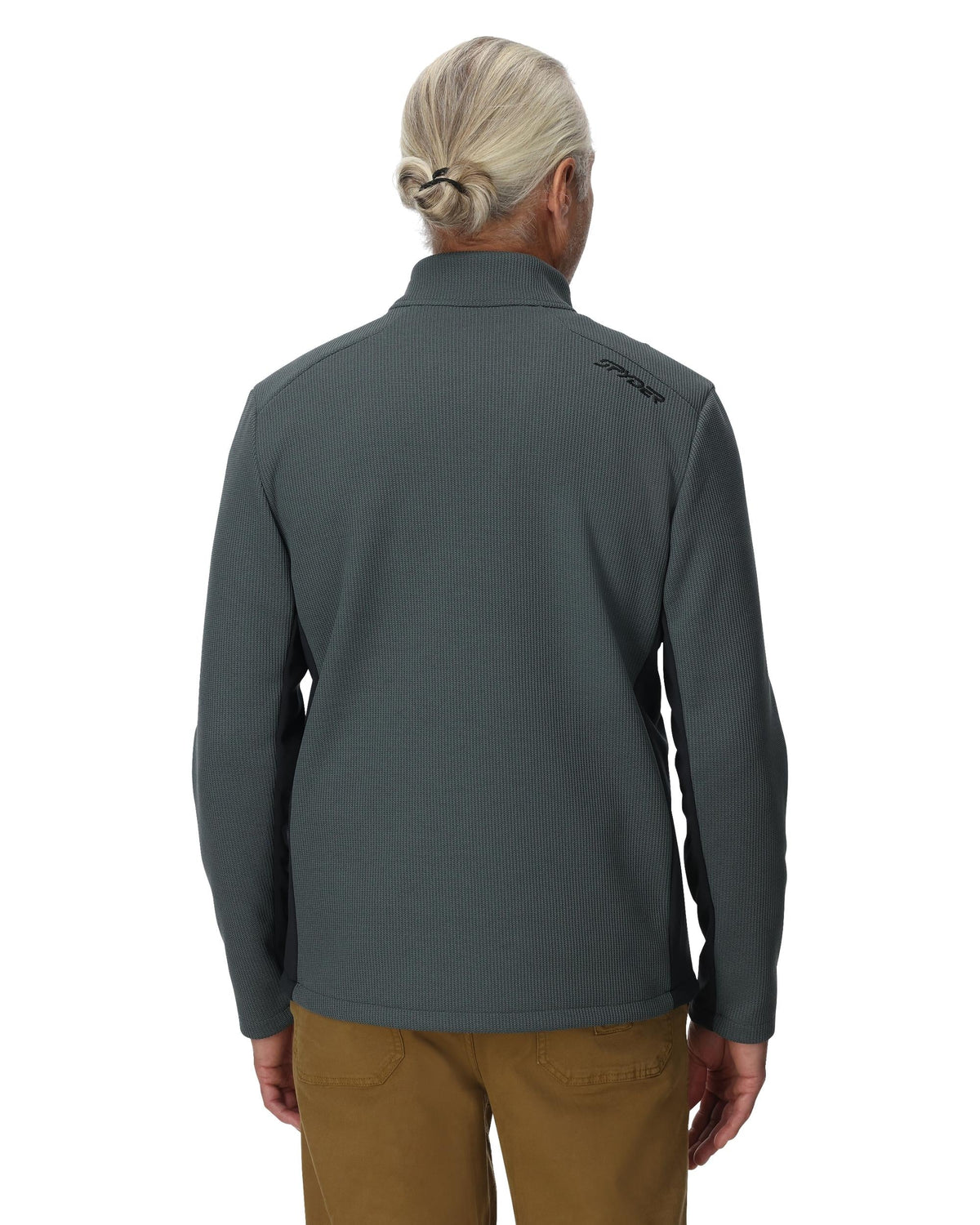Men's Bandit Half Zip Jacket- Slate Blue | Spyder Midlayers