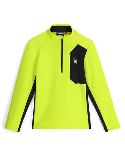 Men's Bandit Half Zip Jacket - Lime | Spyder Midlayers